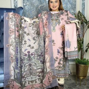 Dubai Silk Three Piece Pink